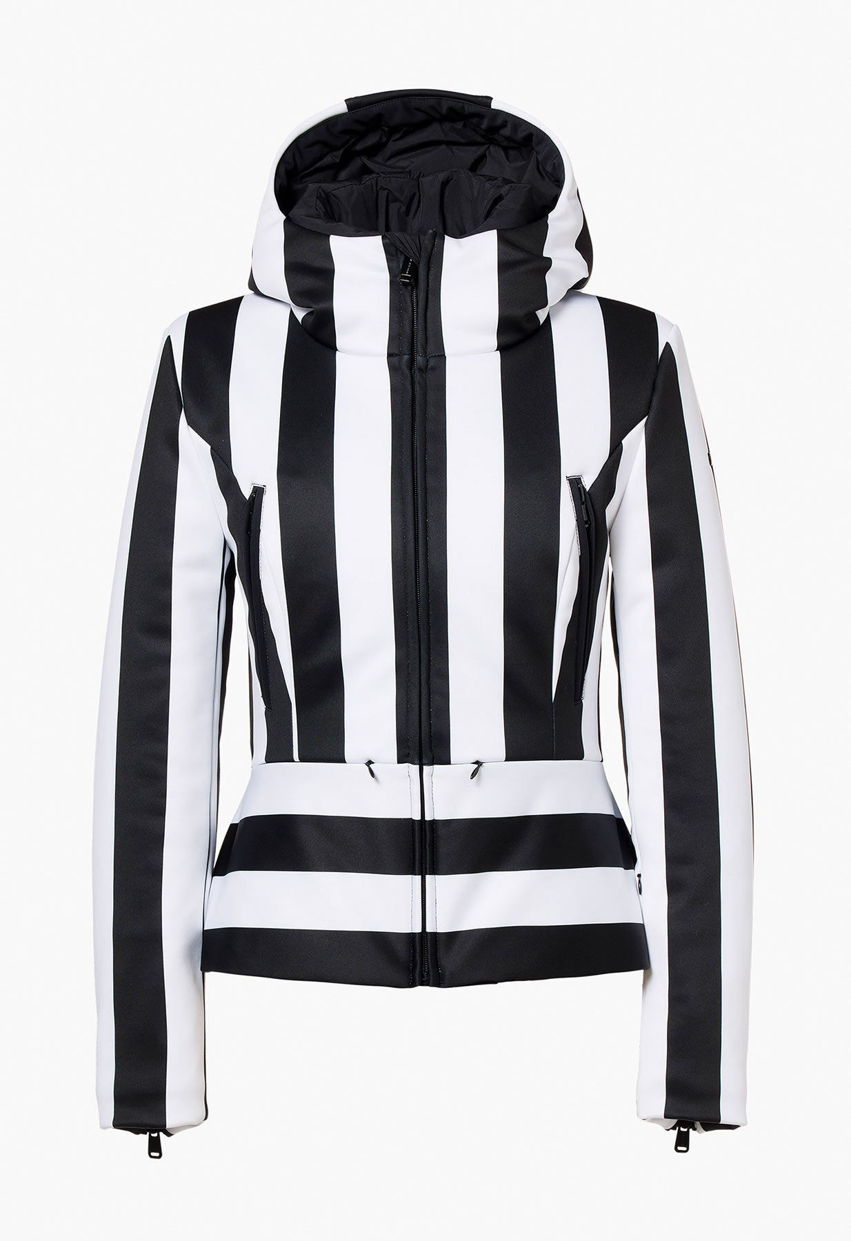 Goldbergh Linea Ski Jacket in Black and White