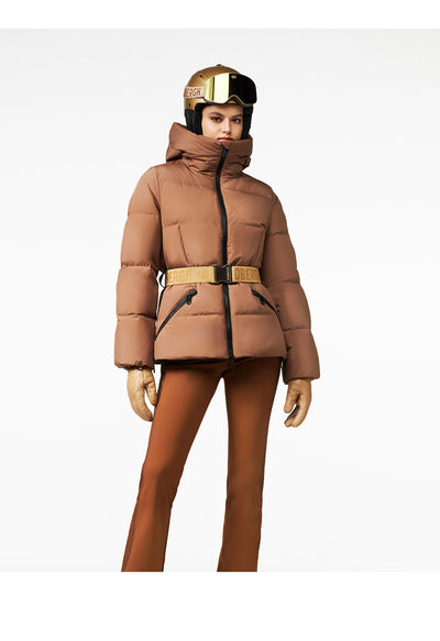 Goldbergh Snowmass Downfilled Ski Jacket in Mocha