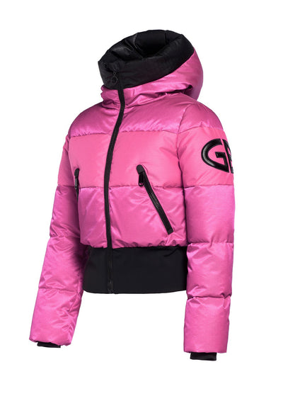 Goldbergh Fever Downfilled Bomber Ski Jacket in Pink