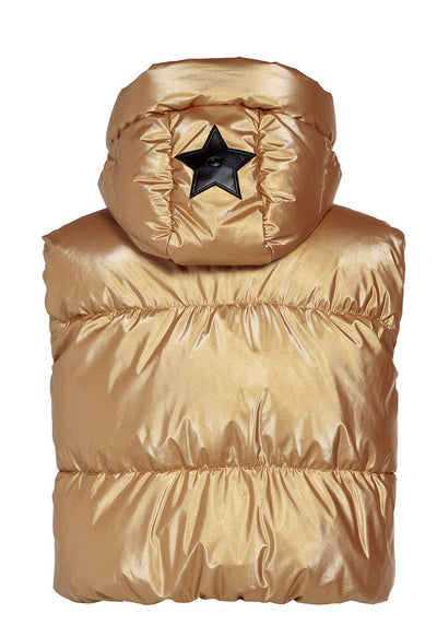 Goldbergh Shine Downfilled Bodywarmer/Gilet in Gold