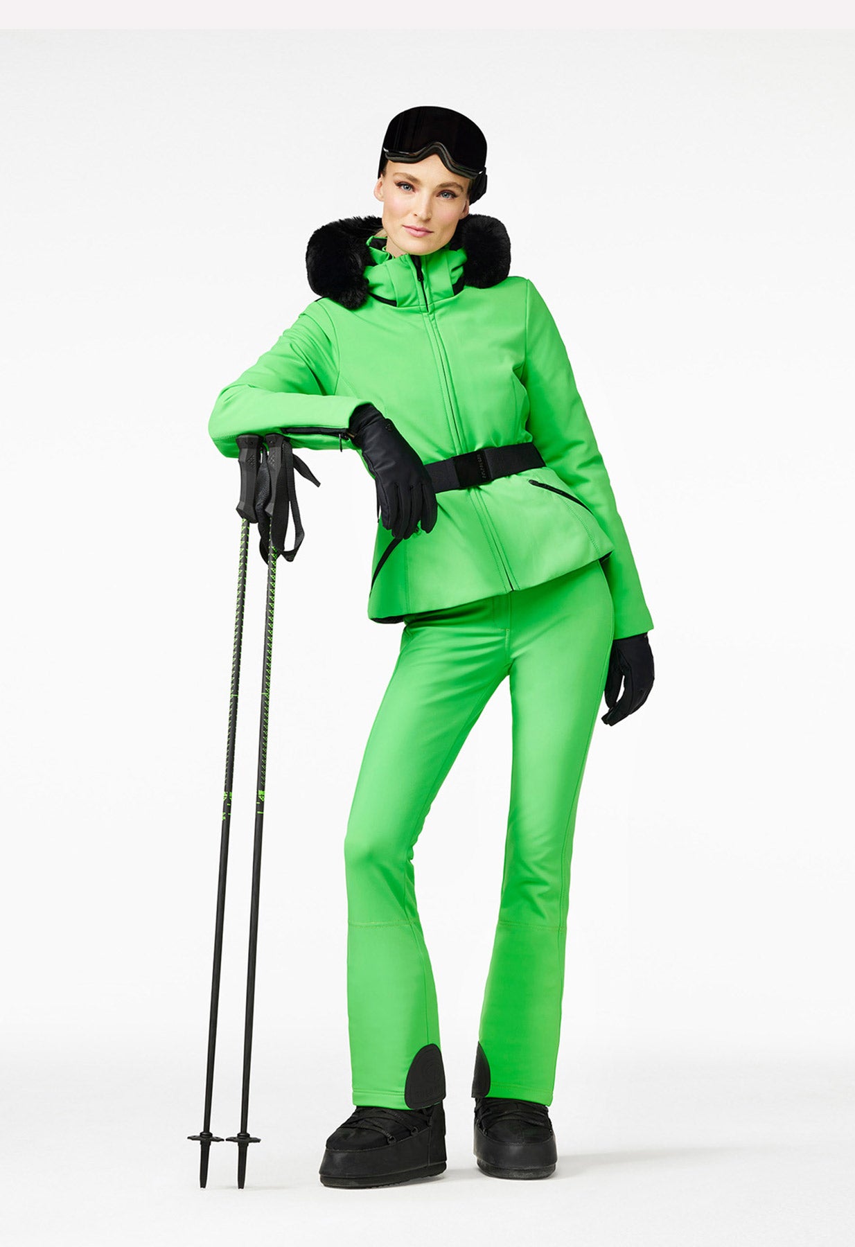 Goldbergh Pippa Flash Green Straight Stretch Ski Pant