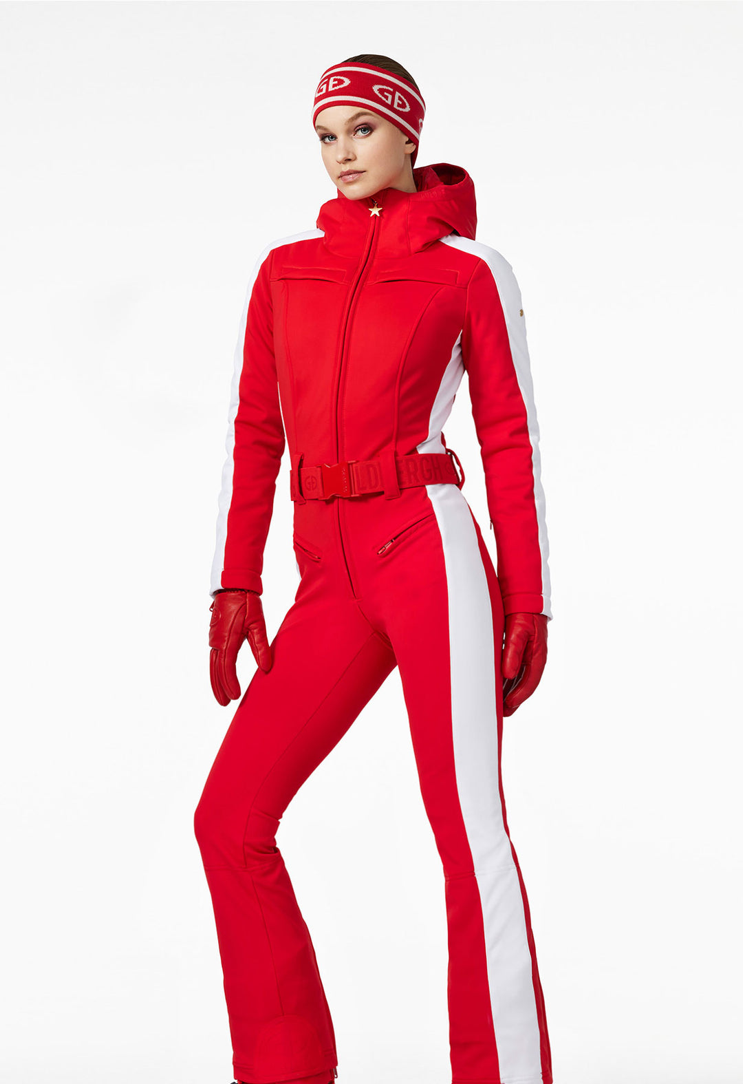 Red ski suit deals