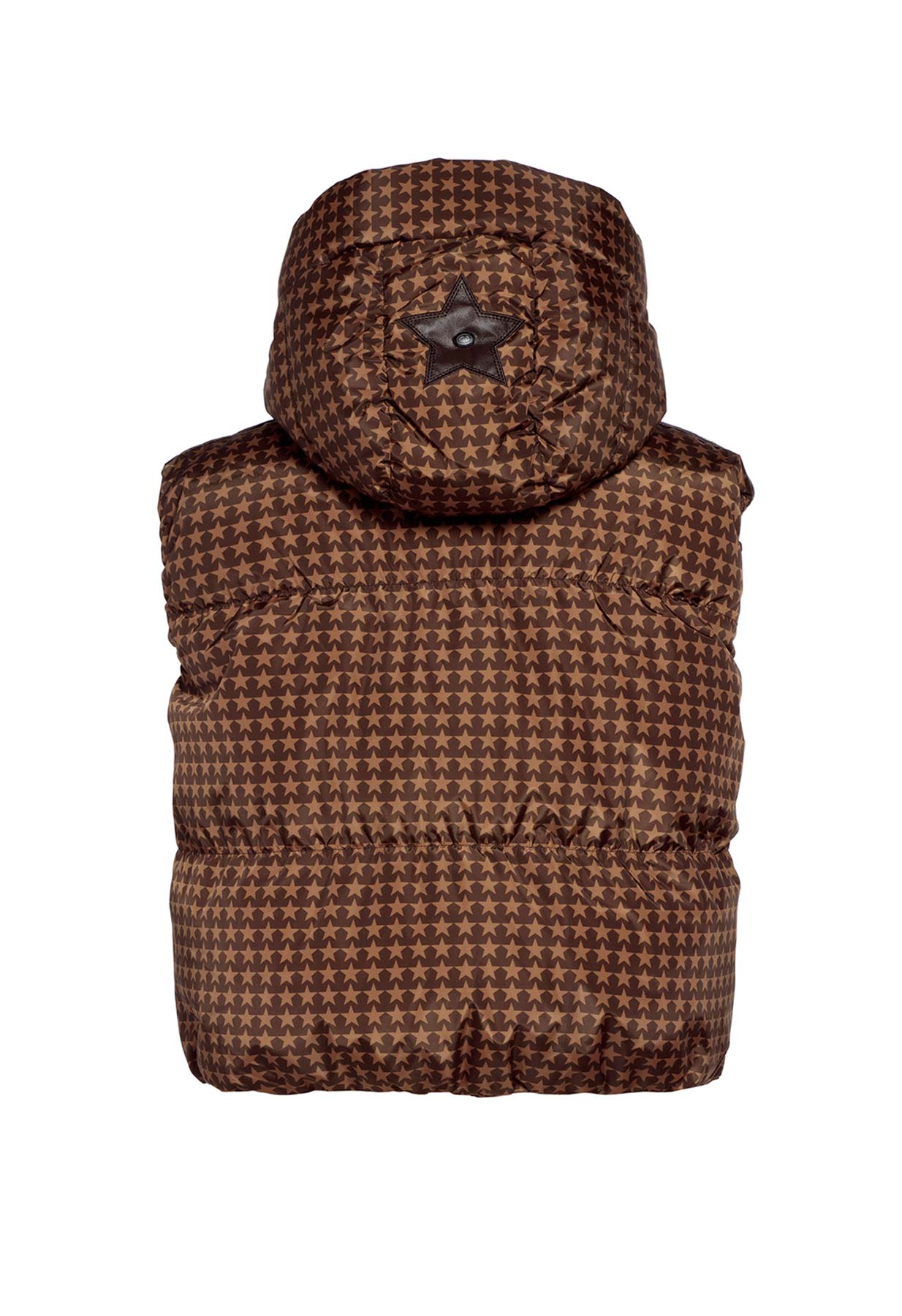 Goldbergh Teamplayer Downfilled Bodywarmer/Gilet in Brown Star Pattern