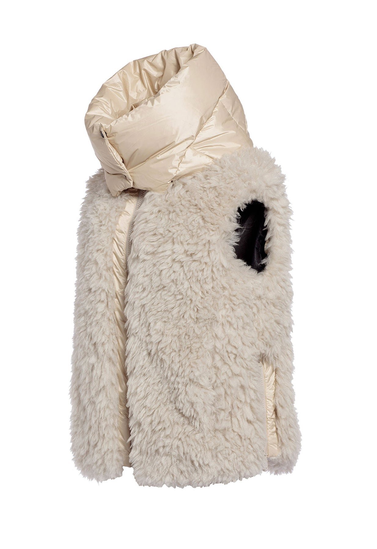 Goldbergh Iffy Faux Fur Bodywarmer in Off White