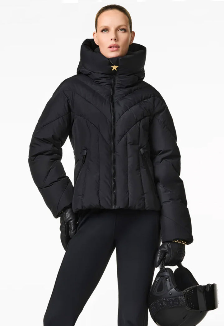 Goldbergh Inez Black Ski Jacket with Hood Winternational