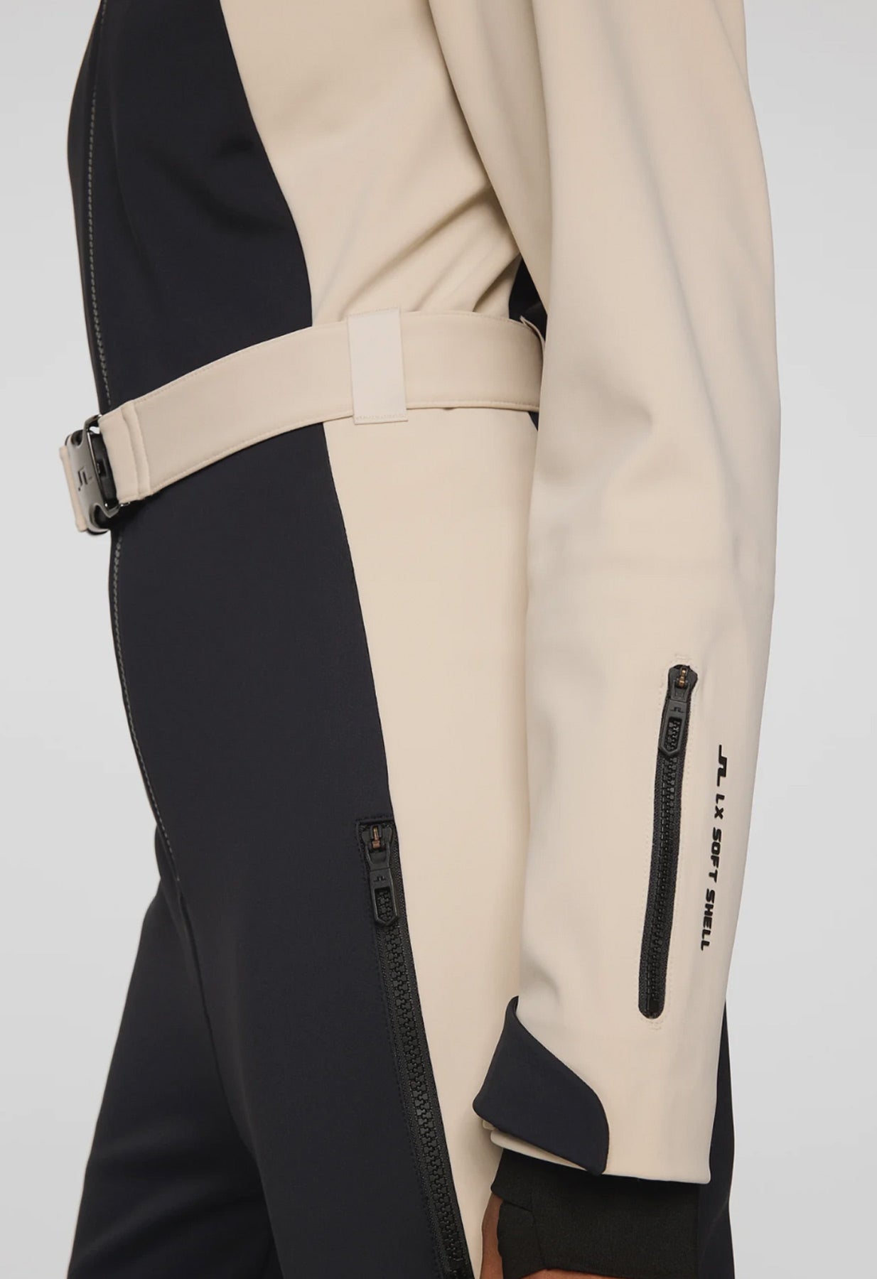 J Lindeberg Jackie One Piece Ski Suit in Moonbeam