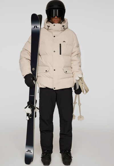 J Lindeberg Leo Men's Down Ski Jacket in Moonbeam