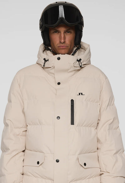 J Lindeberg Leo Men's Down Ski Jacket in Moonbeam