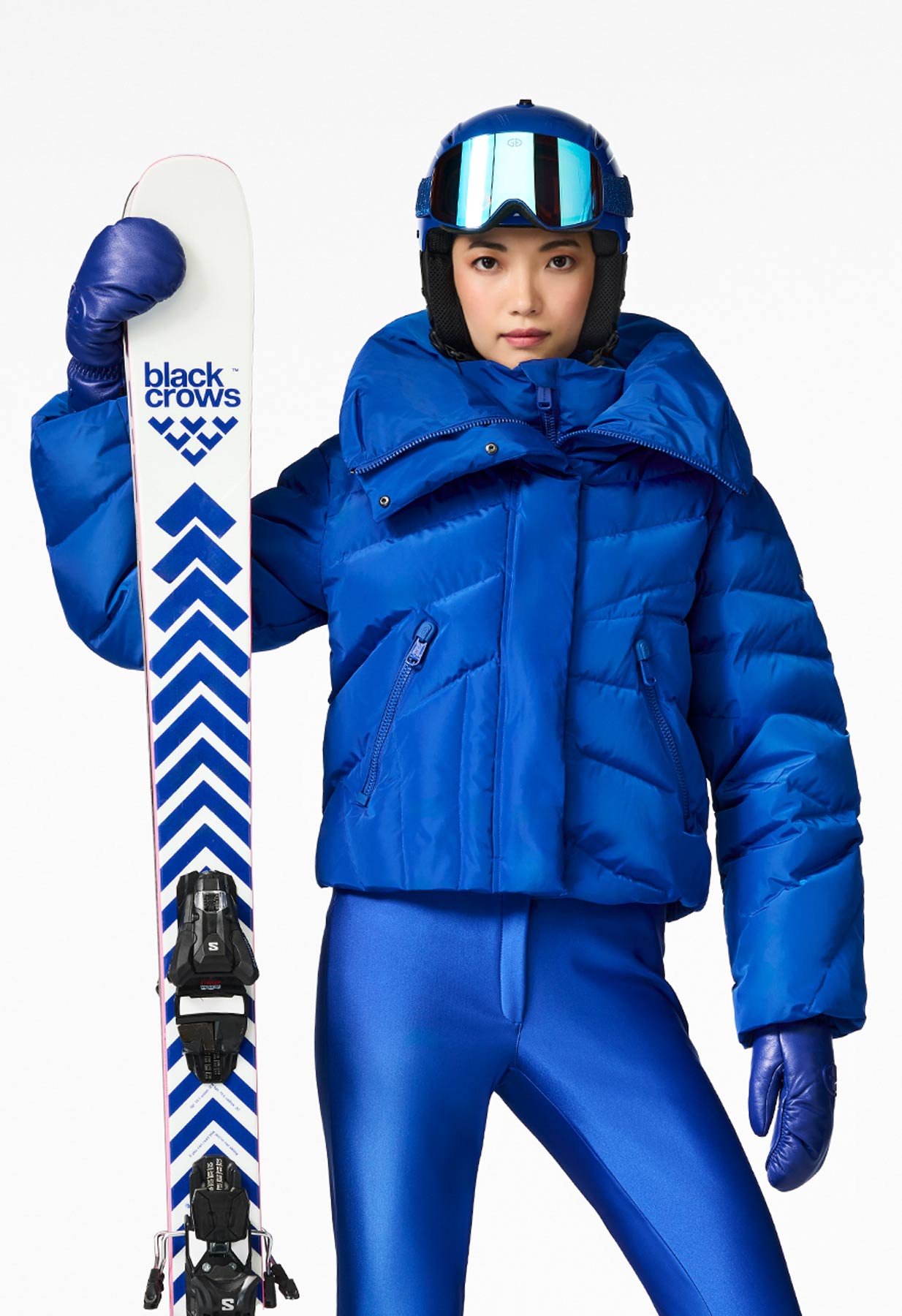 Goldbergh Liora Downfilled Ski Jacket in Dazzling Blue
