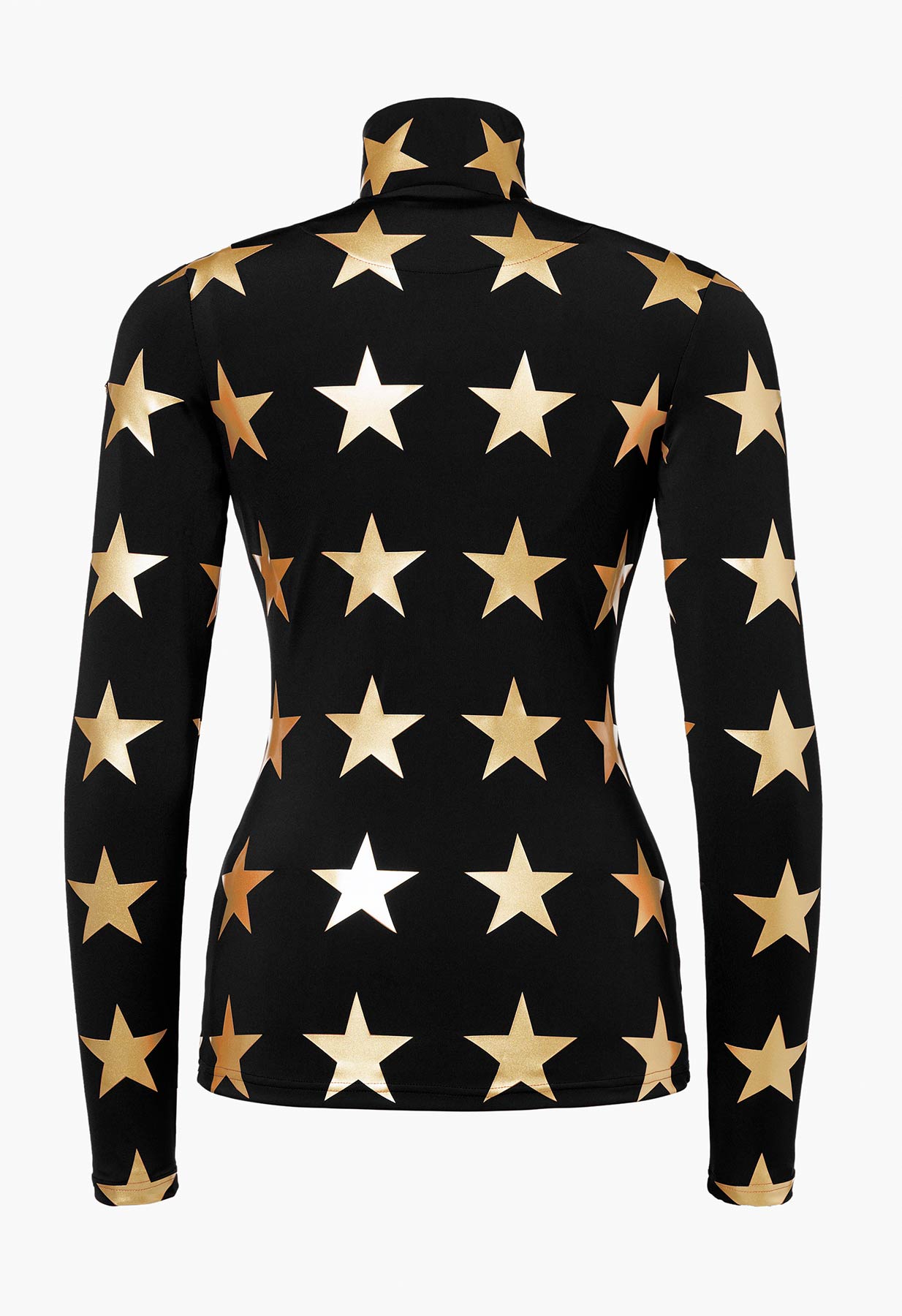 Goldbergh Lunaria Ski Base Layer in Black with Gold Stars
