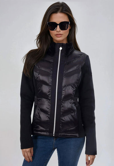 Duvillard Marina Black Ski Second Layer Jacket