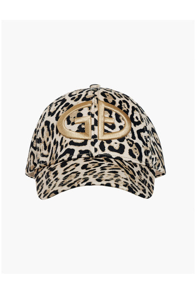 Goldbergh Milembe Peaked Cap in Jaguar Print