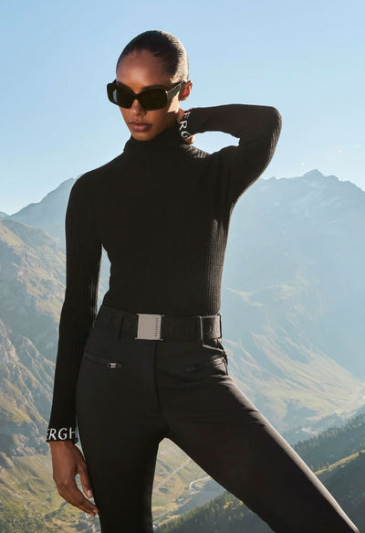 Goldbergh Mira Polo Neck Jumper in Black