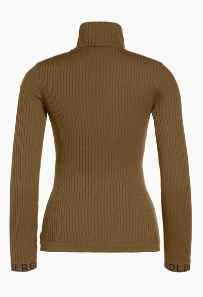 Goldbergh Mira Polo Neck Jumper in Dark Olive
