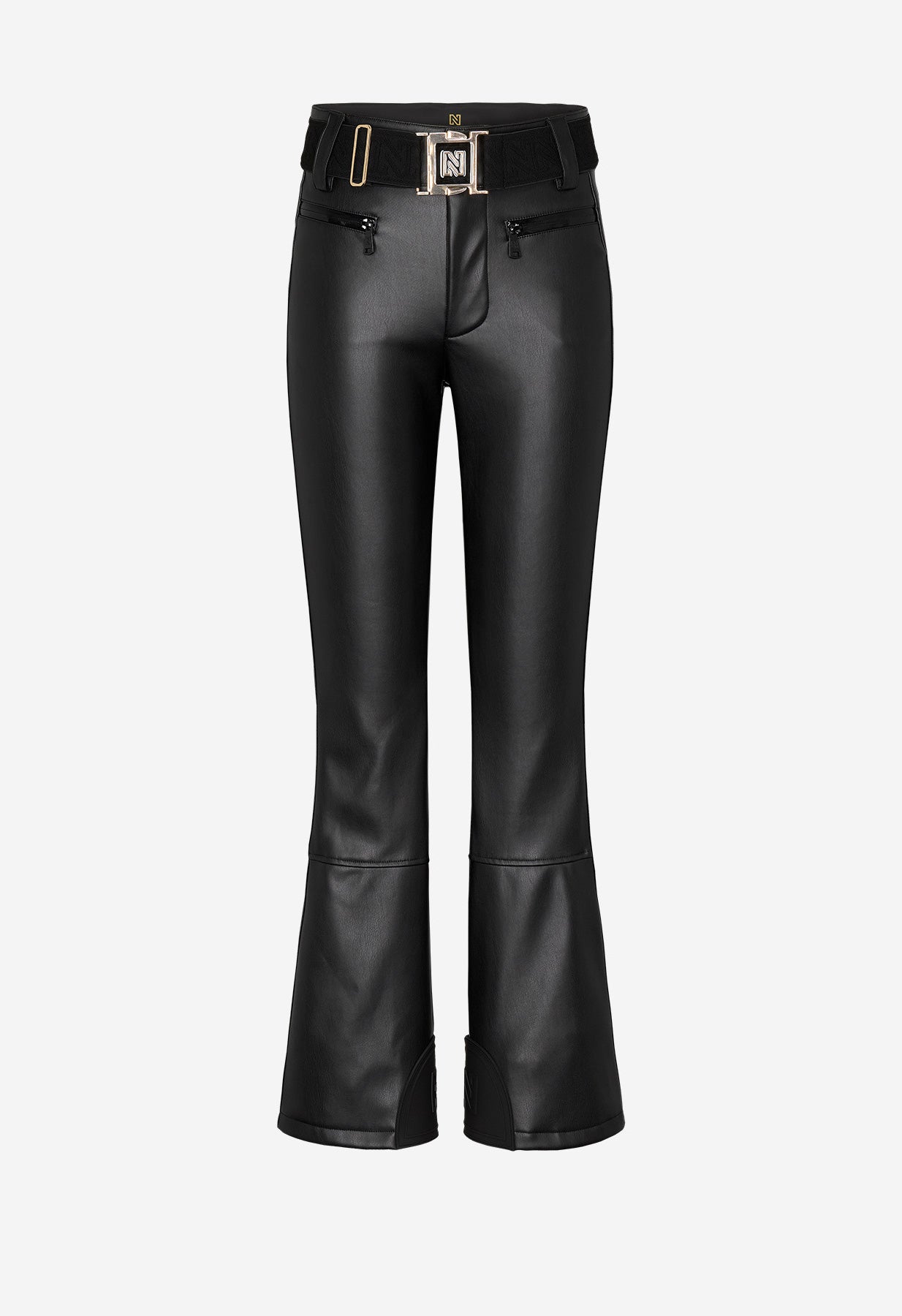 Nikkie Nye Faux Leather Ski Pant in Black