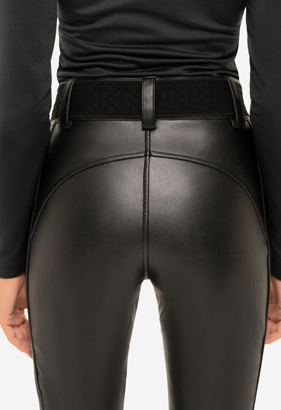 Nikkie Nye Faux Leather Ski Pant in Black