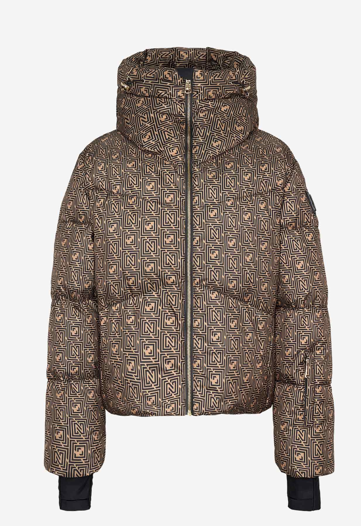 Nikkie Newport Logo Ski Jacket in Camel