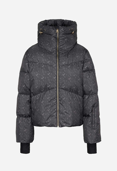 Nikkie Newport Logo Ski Jacket in Black