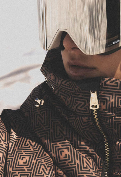 Nikkie Newport Logo Ski Jacket in Camel