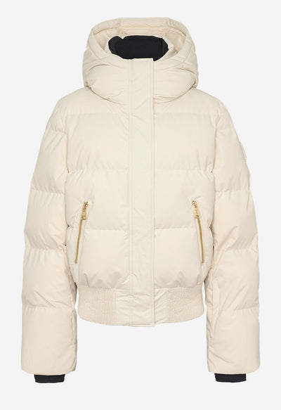 Nikkie Numa Glitter Ski Jacket in Cream