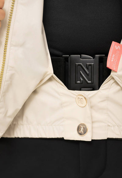 Nikkie Numa Glitter Ski Jacket in Cream