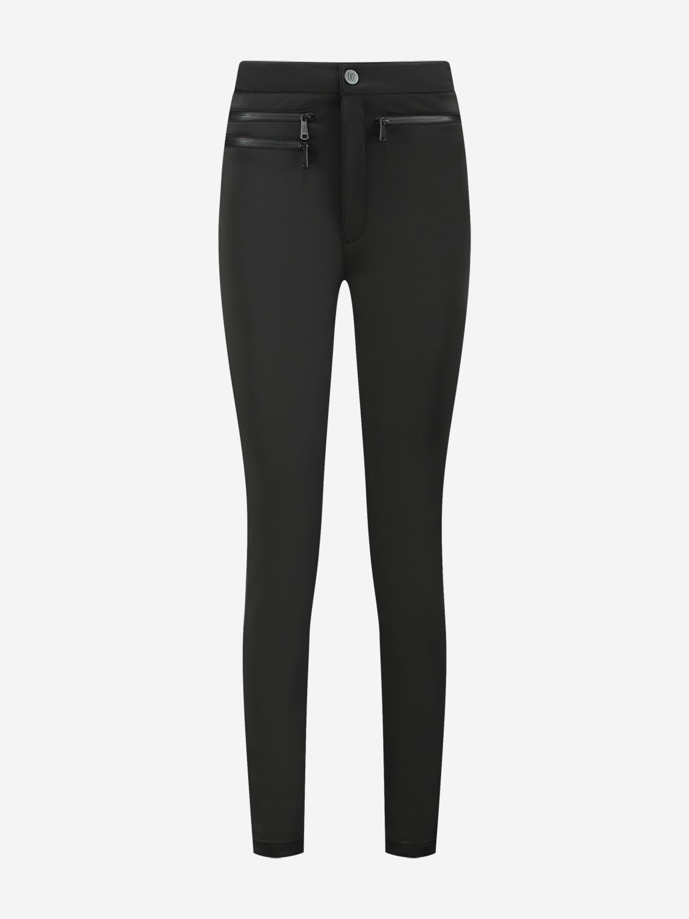 Nikkie Uri Slim Ski Pants with Stirrup in Black