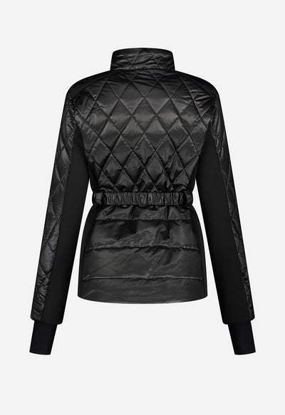 Nikkie Diamond Ski Jacket with Belt  in Black