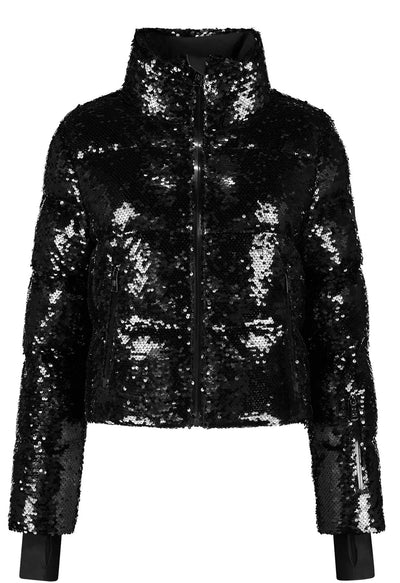 Nikkie Gstaad Black Sequin Ski Jacket