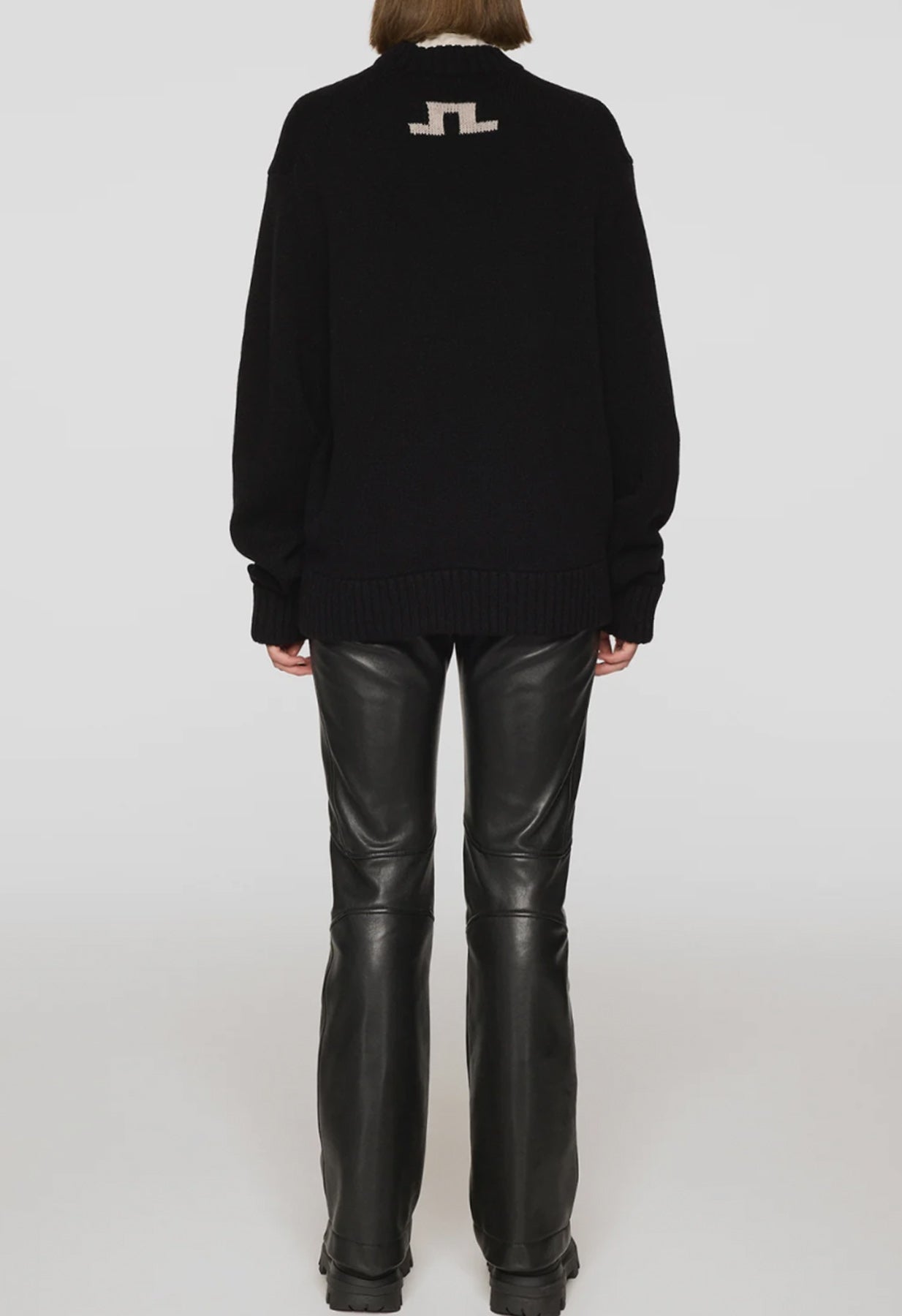 J Lindeberg Nancy Leather Ski Pant in Black