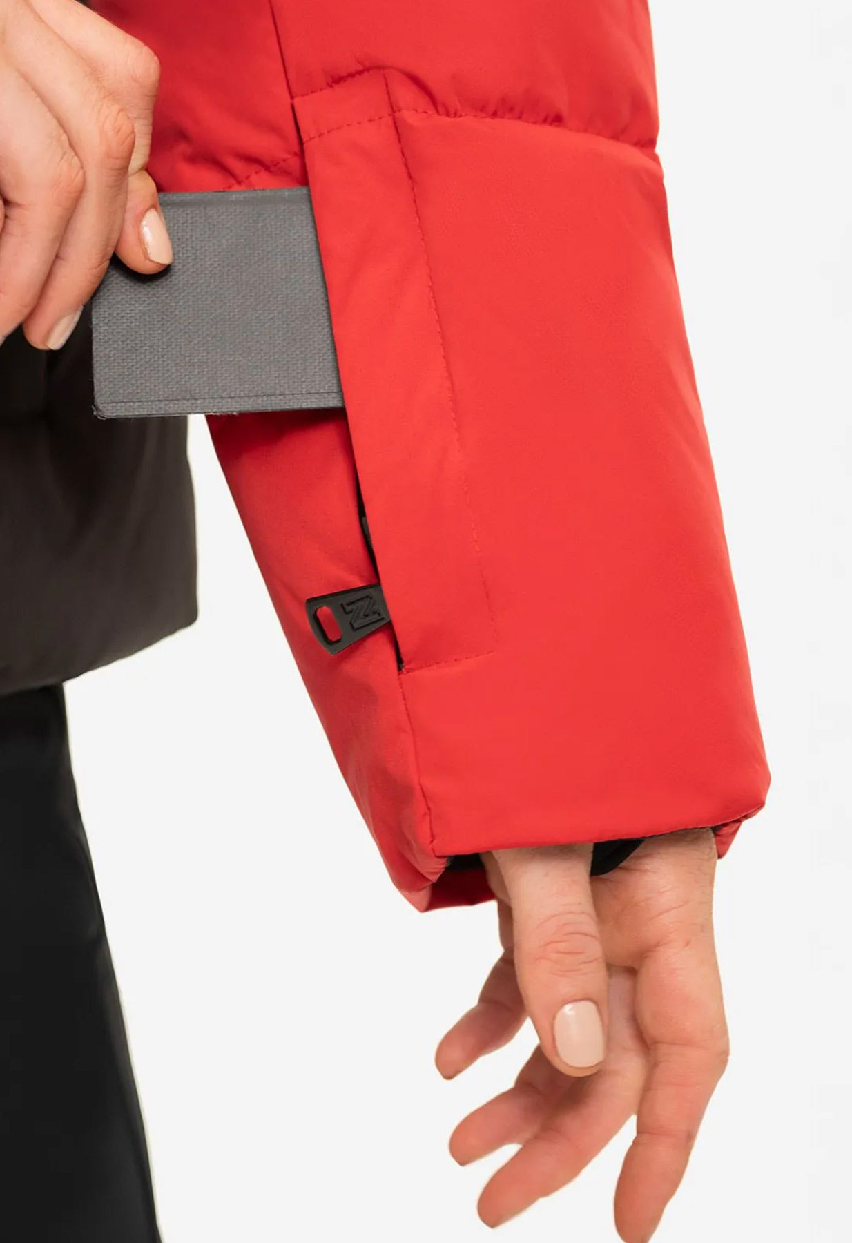 Nikkie Nateland Colour Block Ski Jacket in Red