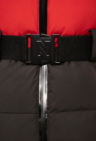 Nikkie Nateland Colour Block Ski Jacket in Red