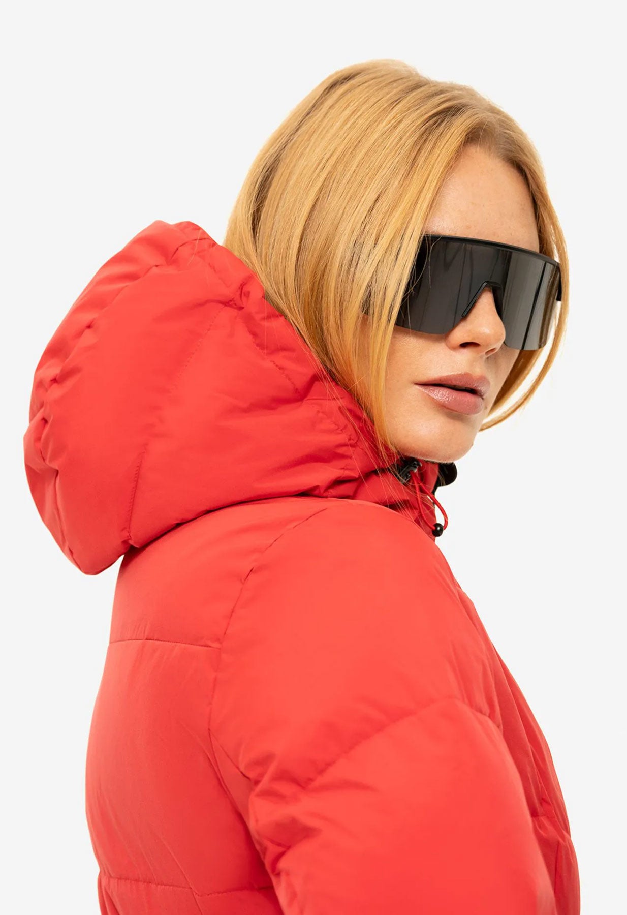 Nikkie Nateland Colour Block Ski Jacket in Red