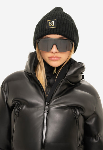 Nikkie Nashville Knitted Beanie in Black