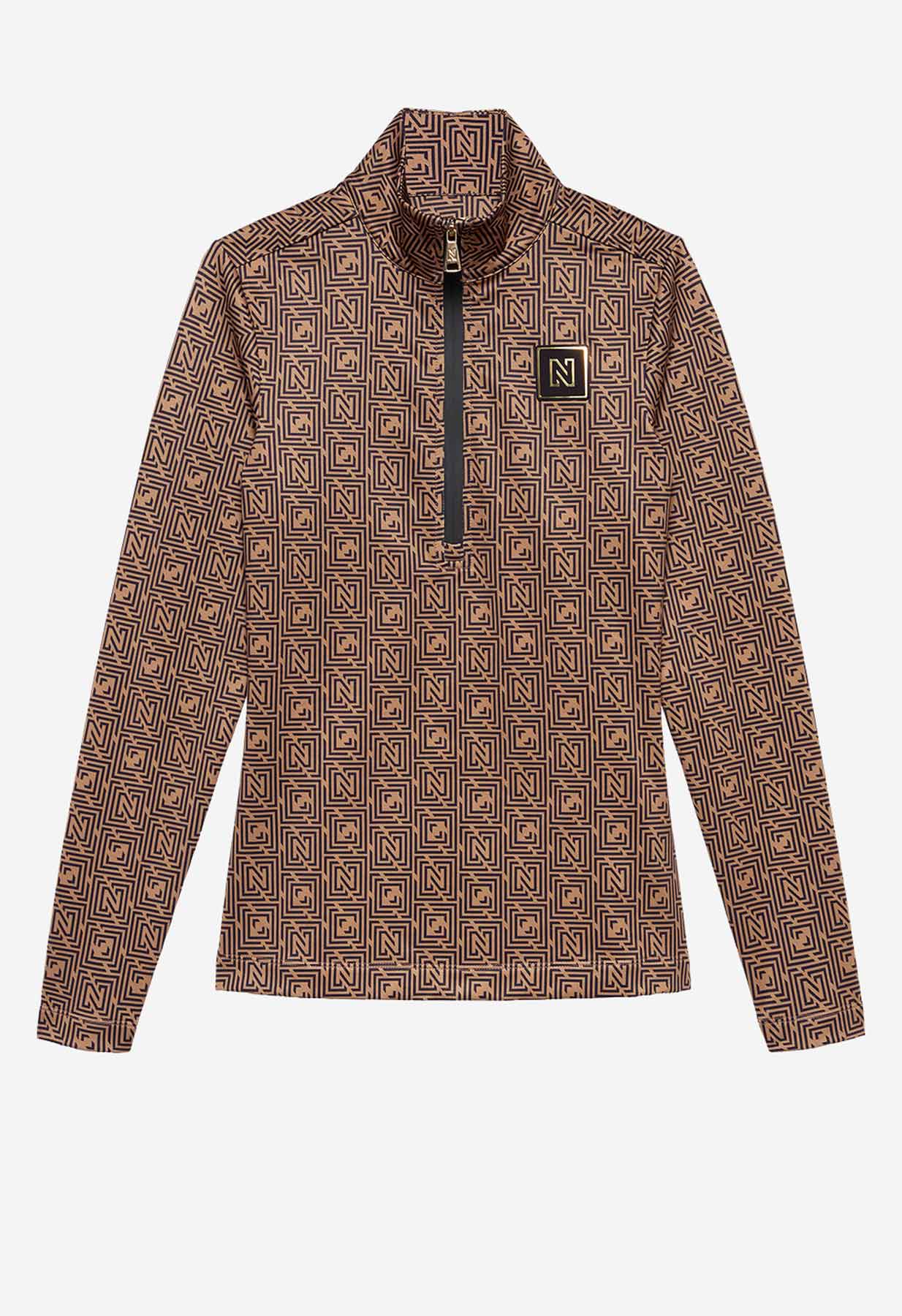 Nikkie Nantes Ski Logo Pully in Camel