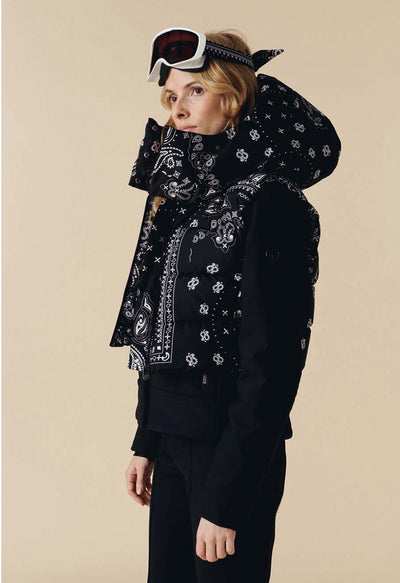 Poivre Blanc Cindy Gilet in Black Paisley