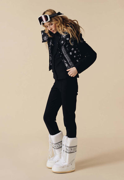 Poivre Blanc Cindy Gilet in Black Paisley