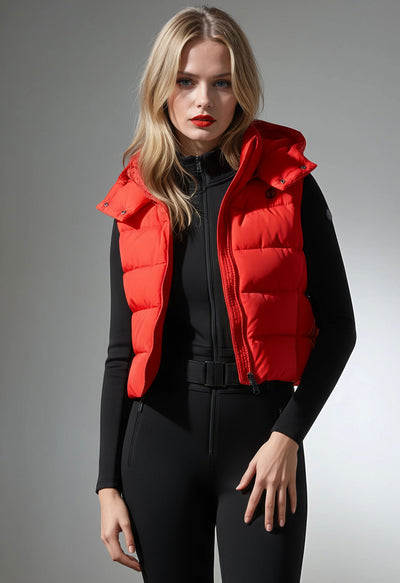 Poivre Blanc Cindy Gilet in Red