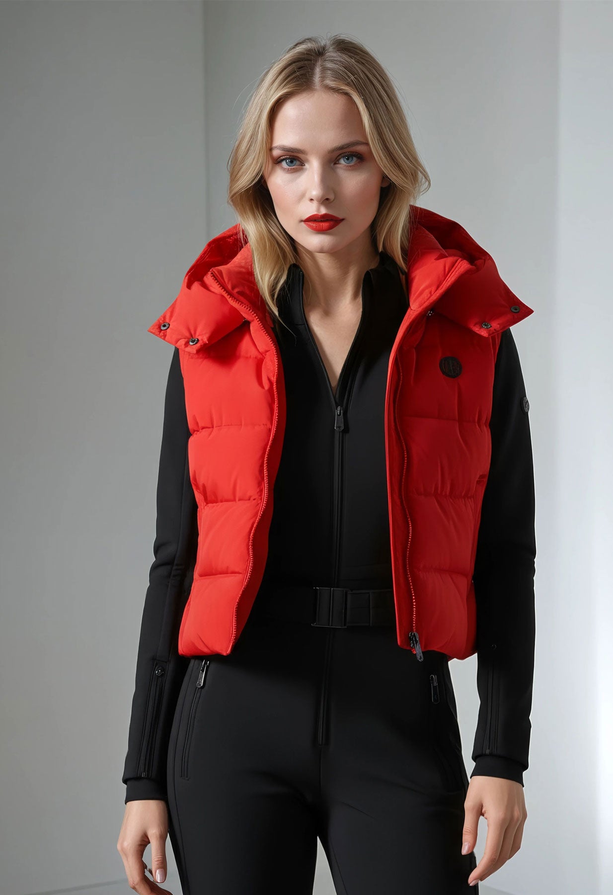 Poivre Blanc Cindy Gilet in Red