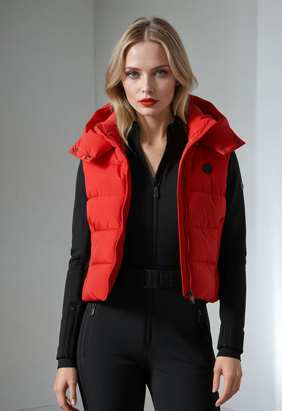 Poivre Blanc Cindy Gilet in Red