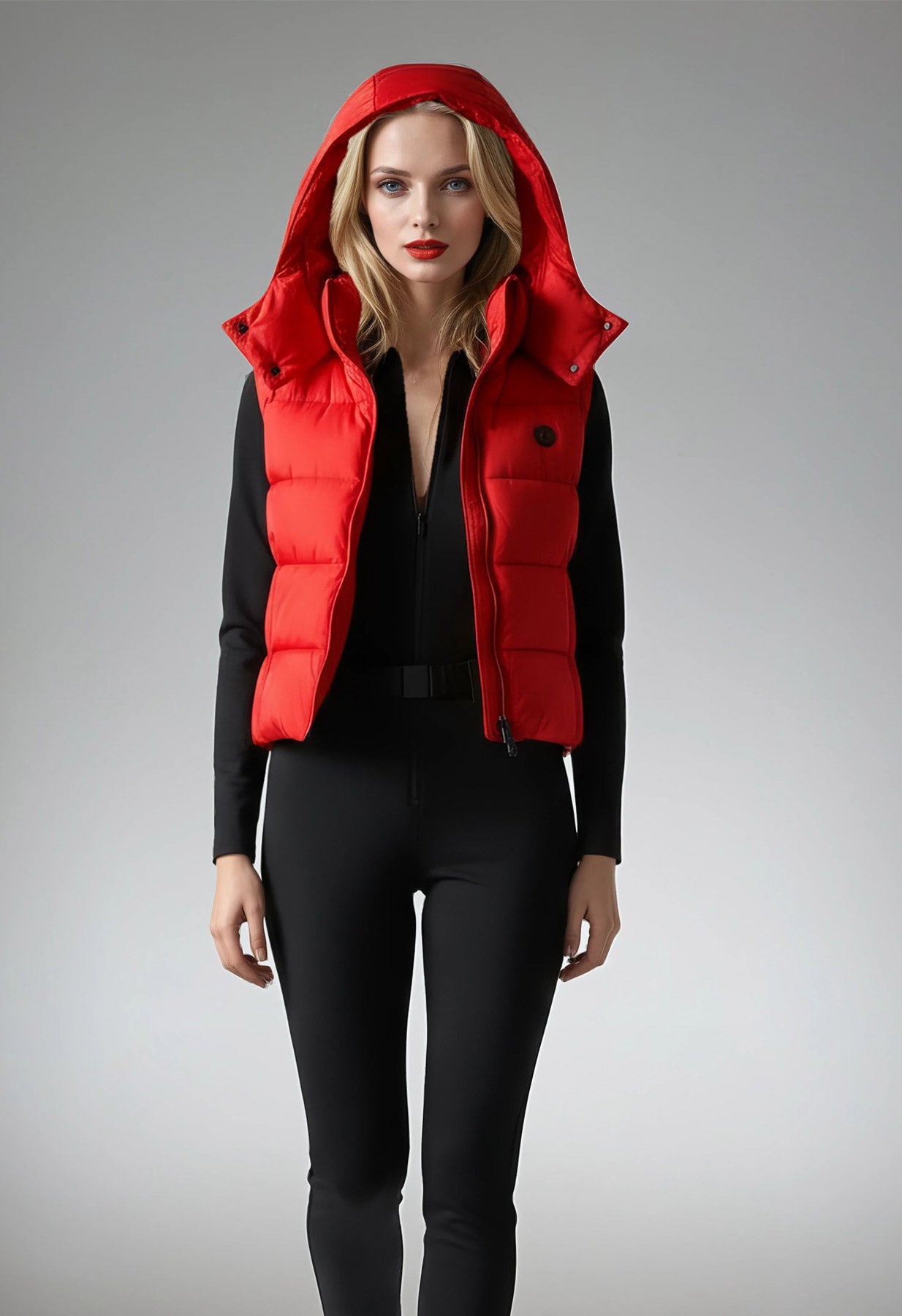 Poivre Blanc Cindy Gilet in Red