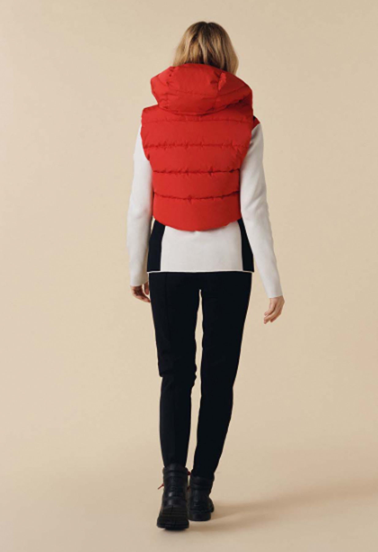 Poivre Blanc Cindy Gilet in Red