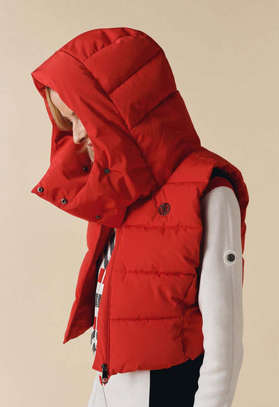 Poivre Blanc Cindy Gilet in Red