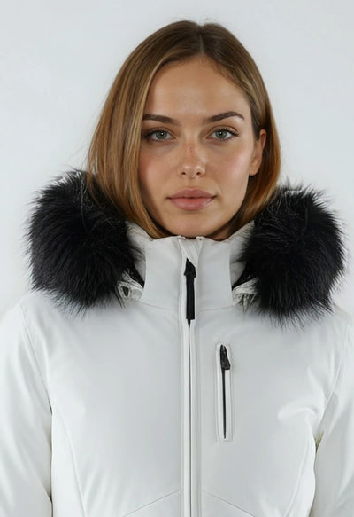 Poivre Blanc Emma 0802 Stretch Ski Jacket in White