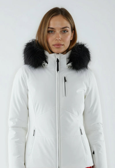 Poivre Blanc Emma 0802 Stretch Ski Jacket in White