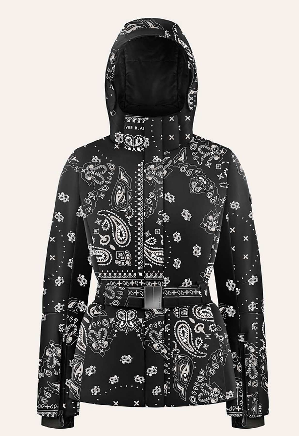 Poivre Blanc Joana Ski Jacket in Black Paisley