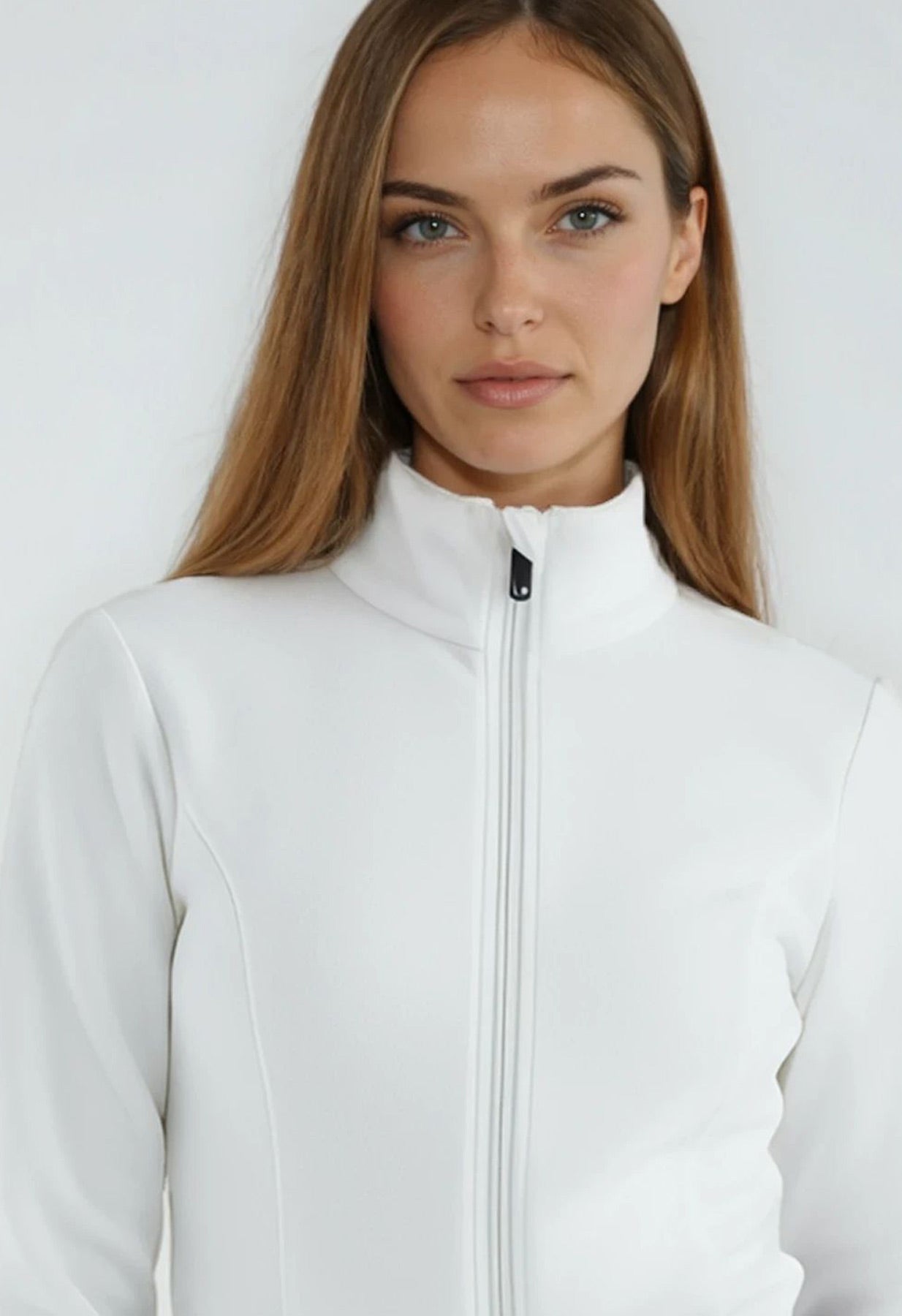 Poivre Blanc Micro Fleece Jacket in White