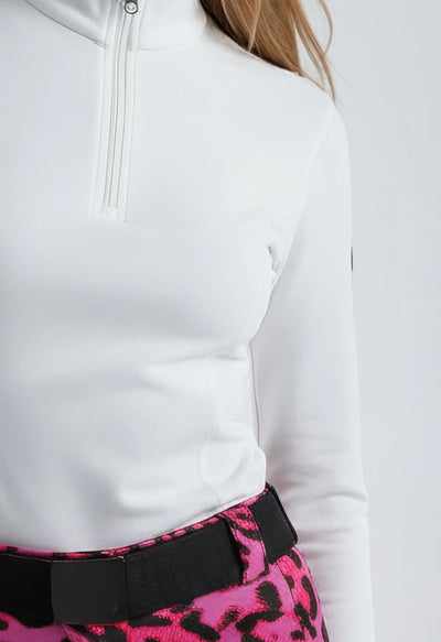 Poivre Blanc Micro Fleece Sweater in White