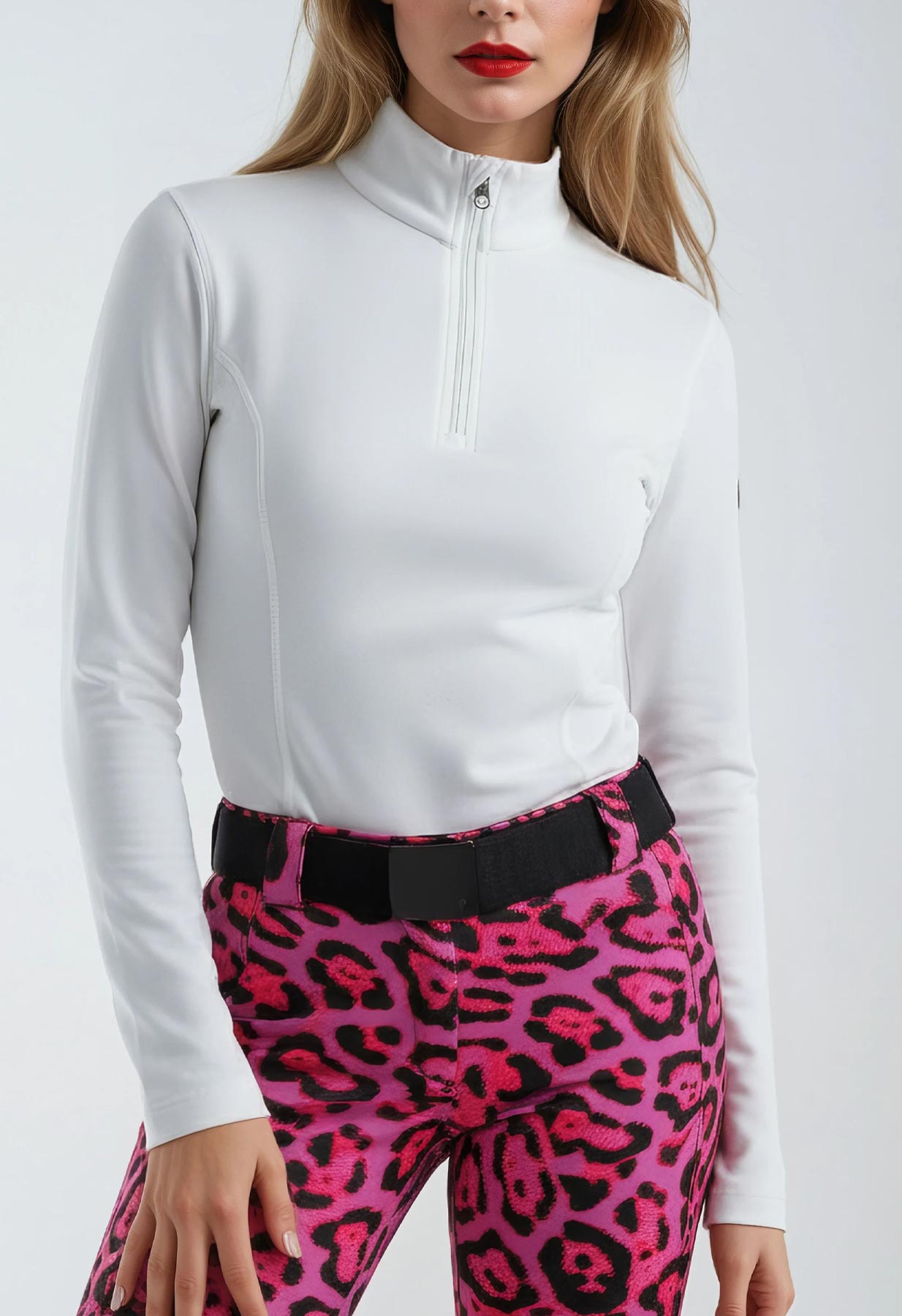 Poivre Blanc Micro Fleece Sweater in White