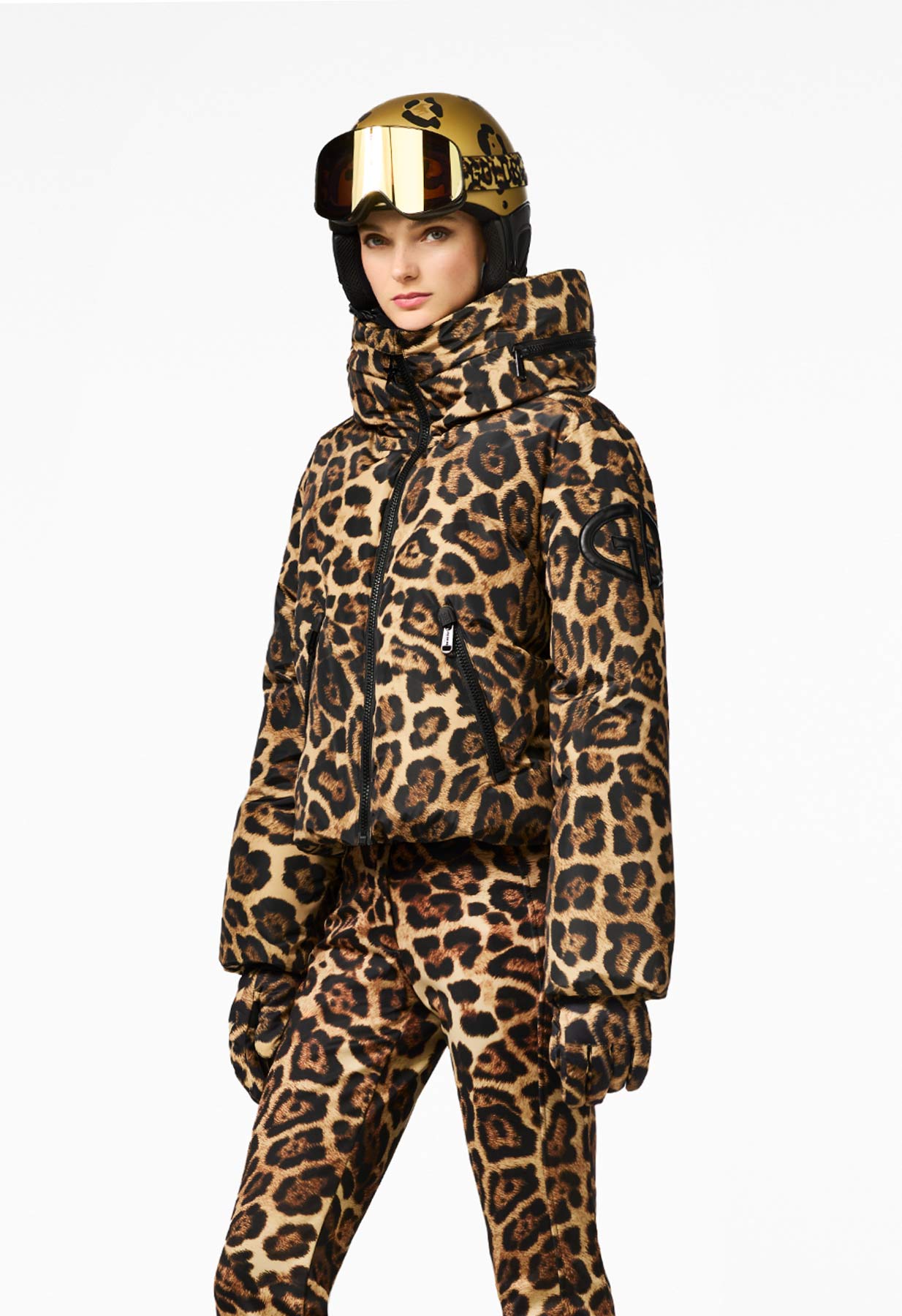 Goldbergh Brave Helmet in Jaguar Print