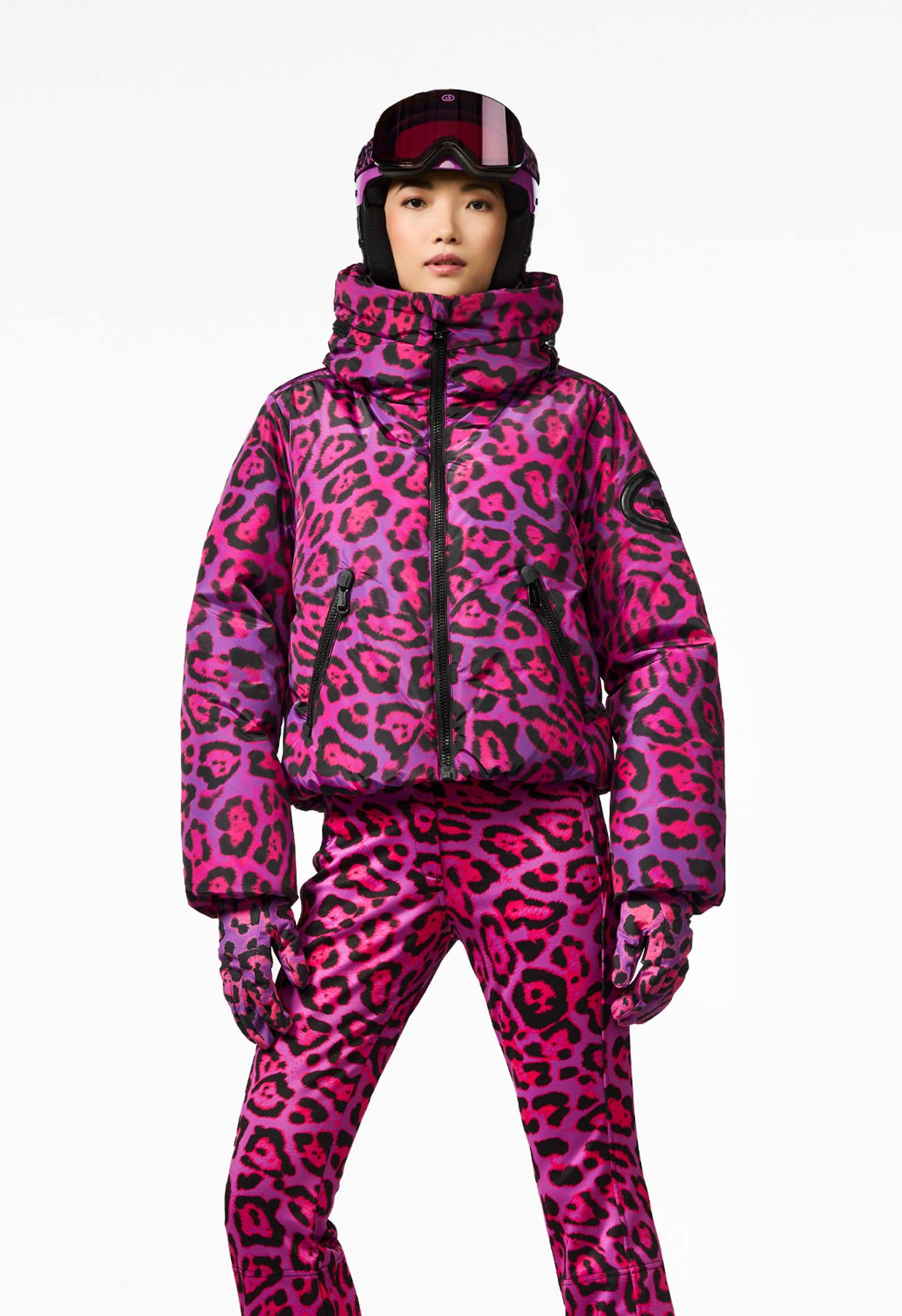 Goldbergh Pantera Down Ski Jacket in Jaguar Carnivale